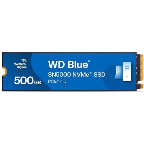 ChenQuanSarl-Wd Blue Sn5000 500Gb Ssd, Disque Ssd Interne, M.2 2280 Nvme Ssd, Pcie Gen4, Jusqu'À 5000 Mb/S, Ncache Technology, Comprend Acronis True Image For , Clonage De Disque Et Migration.