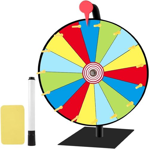 Chenquansarl-Roue De La Fortune À Tourner, Roue De La Fortune À Personnal R, Avec Gomme Et Marqueur, Roue Gluecksrad Pour Jeux De Loterie, Jeux De Mots, Carnaval, Fête, 15 Emplacements