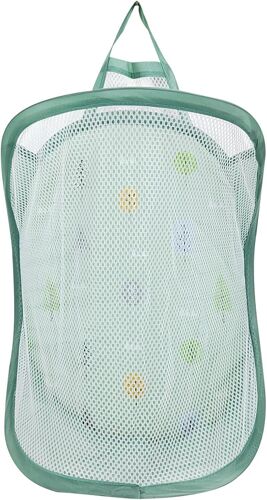 MEVRONISSHOP-Petit Panier à Linge Bébé, Corbeille Pliable Pop Up pour Enfant - Rangement pour Jouets, Vêtements en Crèche (Vert)
