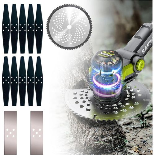 ChenQuanSarl-Lot De 13 Lames De Débroussailleuse En Métal Pour Débroussailleuse - Accessoires De Rechange Pour Mauva s Herbes Résistantes - Pour Couper L'Herbe - Pour Version Fy 9099