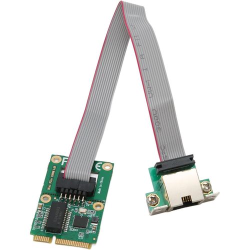 ChenQuanSarl-Carte Contrôleur Réseau Mini Pcie 10 100 1000 Mbps Auto-Adaptation Carte Réseau Réseau Rj45 Stable Pour Ordinateur De Bureau Avec Semi-Duplex Complet, Marquage Vlan Et