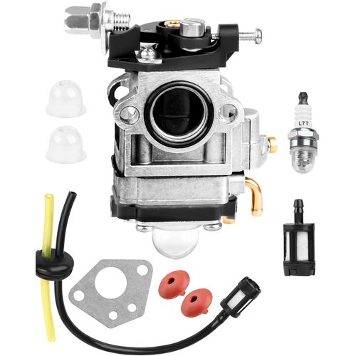 ASFASFq-NETONDA Carburateur Debroussailleuse 52cc 49cc 43cc Carburateur pour Moteur à Deux Temps Kit Carbu avec Durite Essence Bougie d'Allumage Joint Pompe Amorçage