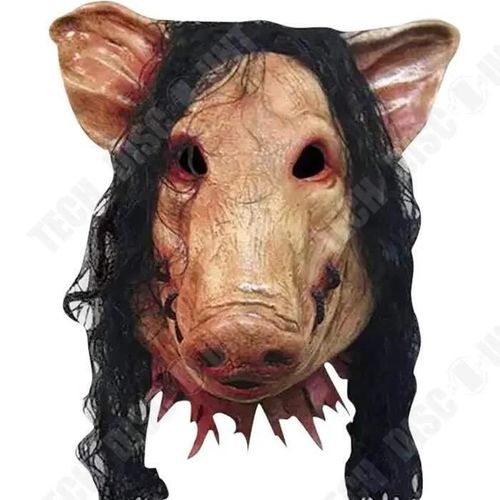 Masque Décoratif - Td® - Porc Saw - Latex Haute Qualité - Cosplay - Halloween