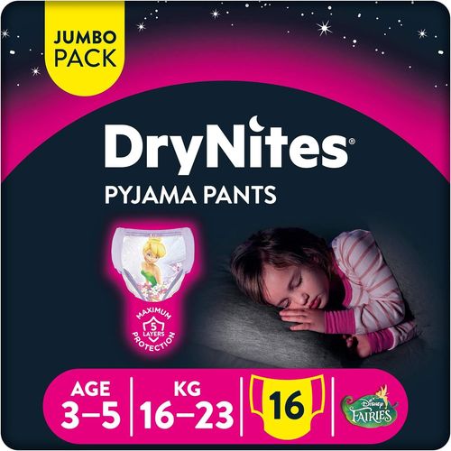 Chenquansarl-Dry Nites - 3-5 Ans - Fille - 16 Couches