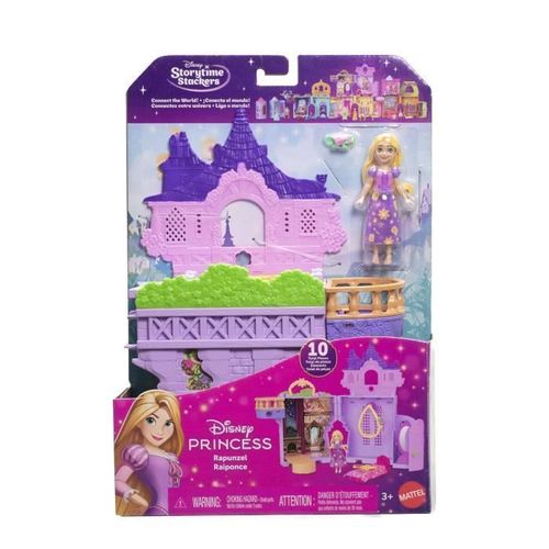 Disney - La Tour de Raiponce - Histoires à Empiler - Coffret avec poupée - Disney Princess - JDP61
