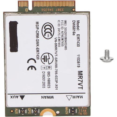 ChenQuanSarl-Carte Réseau 4G Lte Pour Dell Latitude 7280 7285 7290 7389 7390 7480 7490 E7470, 300 Mbps M.2 Carte Réseau Module 4G