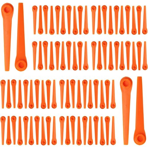 ChenQuanSarl-Lot De 90 Lames De Rechange En Plastique Pour Débroussailleuse Gardena 9823 9825 9820 9821