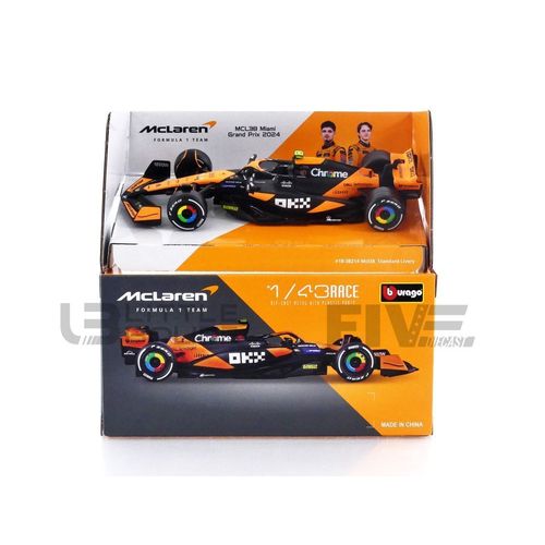 Bburago 1/43 - Mclaren Mcl38 - Season Car 2024 (L. Norris) 38214-N-Bburago