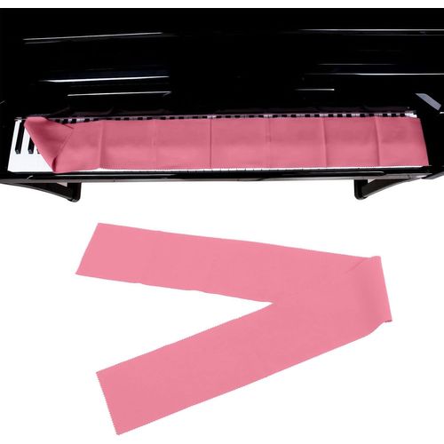 Chenquansarl-Housse De Clavier 88 Touches En Coton Pur, Anti-Poussière, Anti-Rayures, Anti-Usure, Lavable, Pour Clavier De Piano Numérique (Rose)