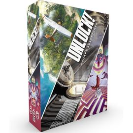 Asfasfq-Space Cowboys , Unlock! , Board Game , Ages 10+ , 2 - 6 Players , 60 Minutes Playing Time
