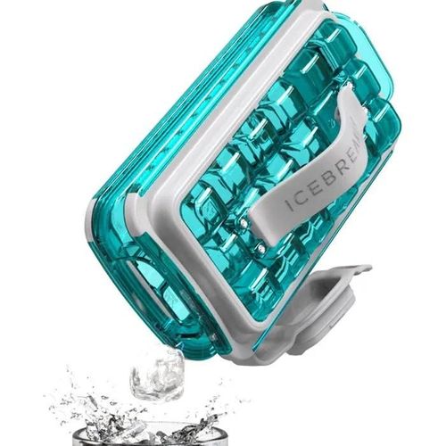 ICEBREAKER POP 2.0 Ice Cube Tray - Make and Serve Ice Without Touching Ice - The Hygienic Ice Tray for Freezer - Silicone Tray with