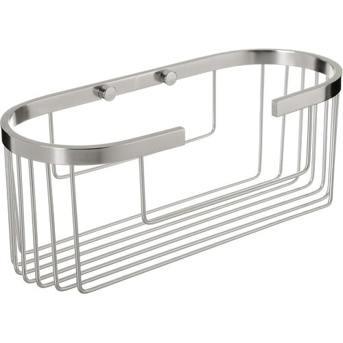 6604300 Etagère Ovale Aluminium Chromé 12 X 11,5 X 30 Cm