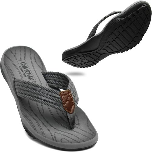 Fchhk-Chaychax Tongs Hommes Souple Sandales De Sports Antidérapante Flip Flops Décontractée Chaussures De Plage Et Piscine