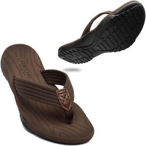 Fchhk-Tongs Hommes Souple Sandales De Sports Antidérapante Flip Flops Décontractée Chaussures De Plage Et Piscine