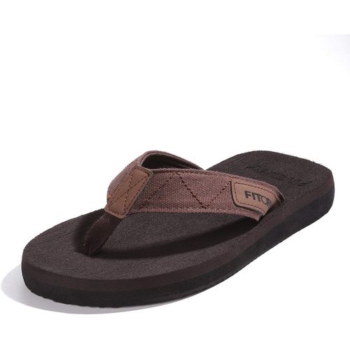 Fchhk-Tongs Homme Adulte - Été Flip Flop Plates Antidérapantes Pour Plage/Piscine Sandales Taille 39-48 Eu ? - 44