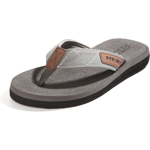 Fchhk-Fitory Tongs Homme Adulte - Été Flip Flop Plates Antidérapantes Pour Plage/Piscine Sandales Taille 39-48 Eu ? - 46