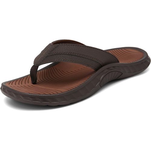 Fchhk-Tongs Homme Sandales De Sports Orthopédiques De Soutien Flip Flops Été Chaussures De Plage Et Piscine - 47