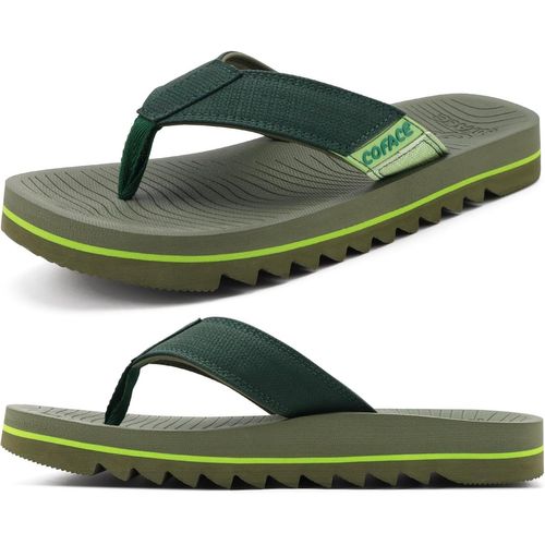 Fchhk-Tongs Homme Mode Confortable Sandales Soutien Été Flip Flop Chaussures De Plage Piscine