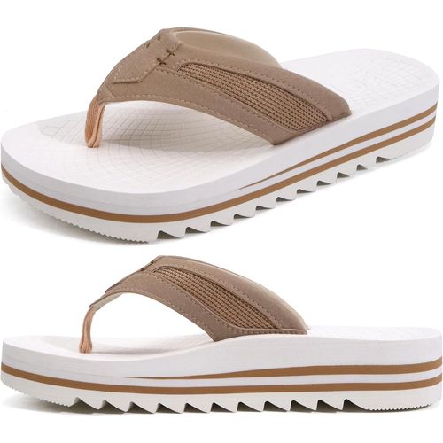 Fchhk Tongs Homme Soutien De Voûte Plantaire Sports Flip Flopsté Plage Piscine Plates Sandales Semelle En Caoutchouc Antidérapante 40 49 Eu
