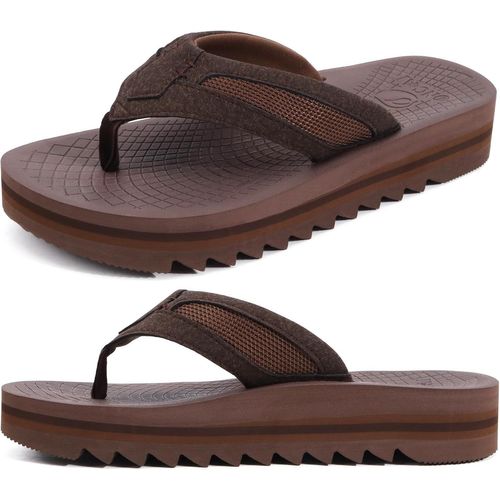 Fchhk Tongs Homme Soutien De Voûte Plantaire Sports Flip Flopsté Plage Piscine Plates Sandales Semelle En Caoutchouc Antidérapante 40 49 Eu