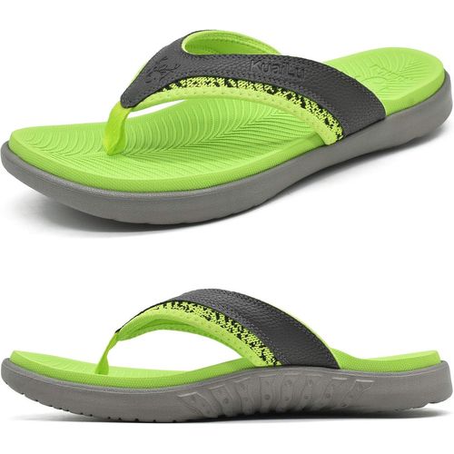 Fchhk-Tongs Hommes Antidérapante Légère Plage Piscine Sport Claquette Sandales Support De L'arche Pantoufle D'été Taille 40-49