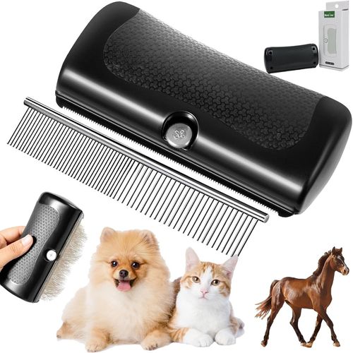 Brosse Groomify For Chien, Brosse De Toilettage Pour Animaux, Pinceaux De Toilettage Pour Animaux De Compagnie- Contrôle Efficace Des Pertes De Cheveux (1 Pièce)[Z578]