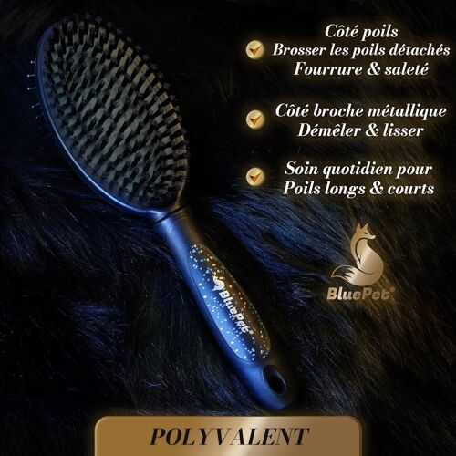 Limited Edition 2-In-1 Double-Sided Brush For Dogs & Cats With Long & Short Hair,Smooth,Detangle,Brush I Universal Brush For Grooming,Puppies,Knots 