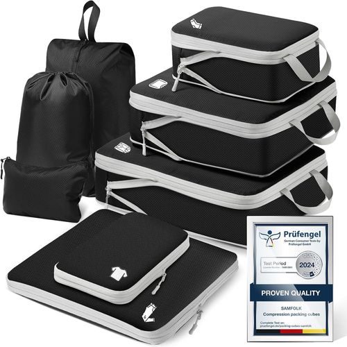 Organisateur Valise 8 Pieces Compression Voyage Vacances Accessoires Utiles