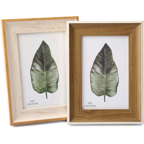 KALANKA-Lot de 2 cadres photo de 15 x 10 cm, support mural pour la famille, les cadeaux de mariage, 10 x 15 cm