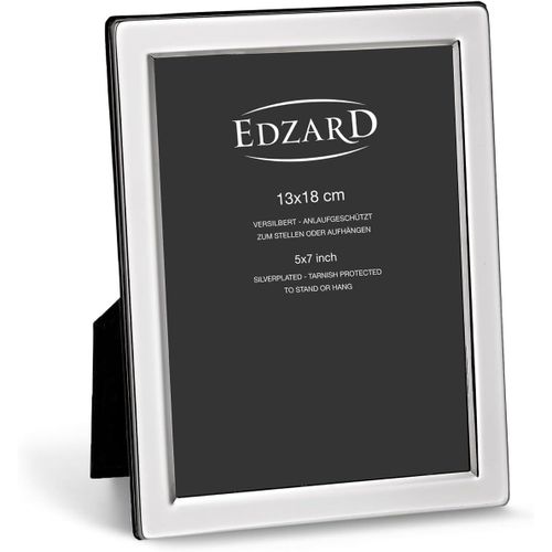 Cadre Photo Salerno, argenté Noble, résistant au ternissement, pour Photo 13 x 18 cm