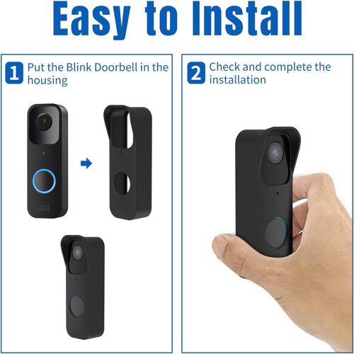 Housse de Protection pour Blink Video Doorbell,étui en Silicone pour Blink Video Doorbell,Coque en Silicone pour Blink Video Doorbell