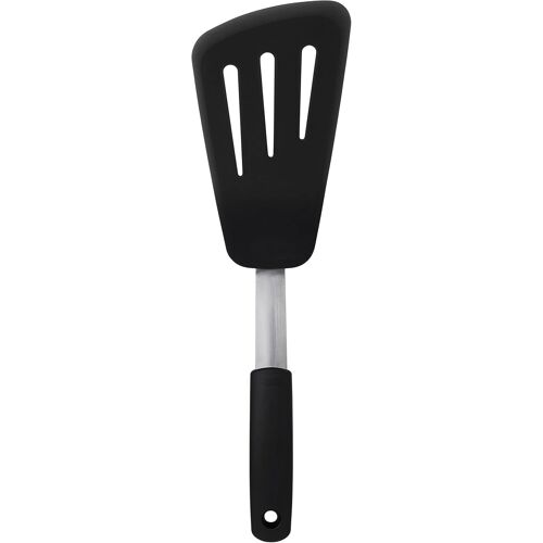 Good Grips-Spatule À Omelette Flexible En Silicone-Spatule De Cuisine Longue En Silicone Pour Crêpes Et ?ufs-Silicone,Acier Inoxydable,Noir,30 Cm