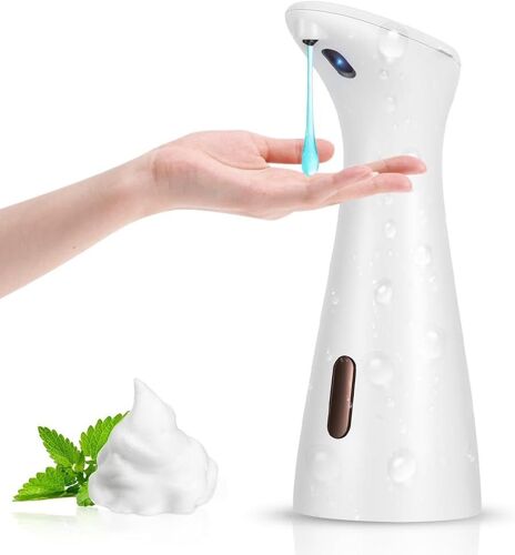 Distributeur de savon automatique blanc-200 ml-Distributeur de savon électrique No Touch-Avec capteur infrarouge-Distributeur automatique de savon IPX7-Étanche-Pour lavabo,cuisine,salle