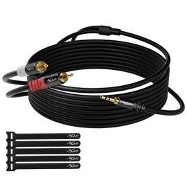 Câble AV Jack Stéréo 3,5 Mm Vers RCA, Long. 5m - RS Components