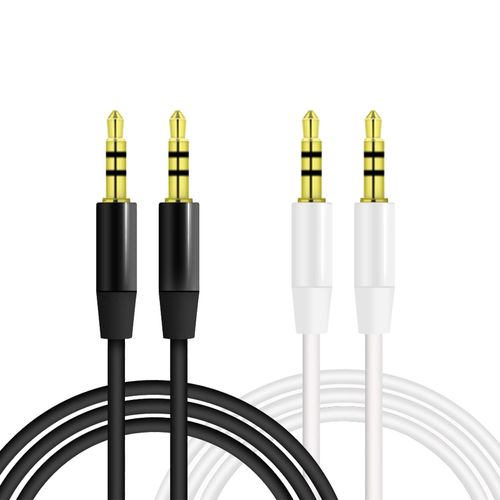BHHBB-Lot de 2 câbles auxiliaire jack 3 5 vers jack 3 5 1,2 m Câble jack 3,5 mm Câble jack vers jack Convient pour voitures, téléphones portables, écouteurs, ordinateurs, haut-parleurs
