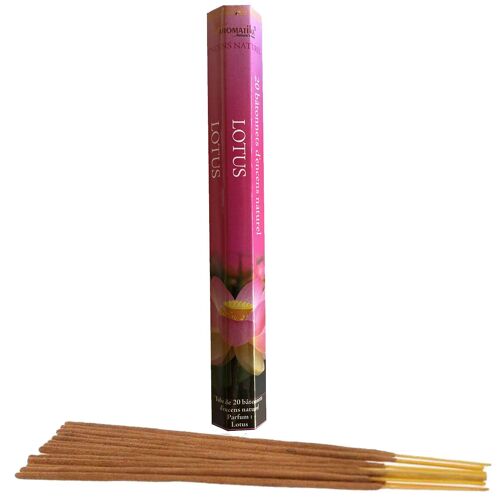 20 Bâtonnets d'encens aromatika senteur lotus