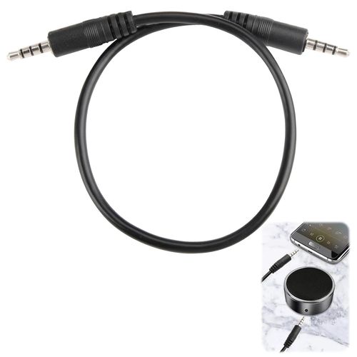 BHHBB-Meukcez Câble Auxiliaire 3.5mm Mâle vers Mâle Audio, Stéréo Amplificateurs Connexion Haute Qualité pour Micro et Son Compatible avec Casques HiFi Autoradio (0.3m)