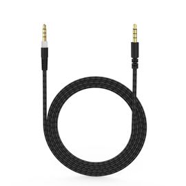 Câble audio stéréo 3,5 mm compatible avec casque de jeu HyperX Kingston Cloud Alpha et Cloud Mix 1,5 m (sans micro)