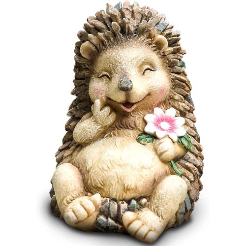 Hedgehog Statue,Indoor Outdoor Decoration,Art Decor For Home,Patio,Lawn,Yard,Garden,Bedroom,Living Room,Cute Fairy Sculptures For
