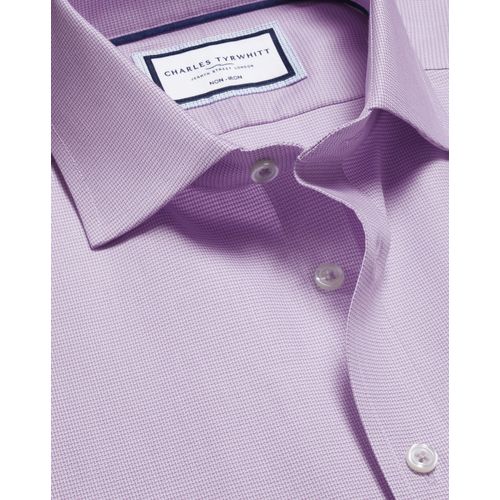 Chemise À Tissage Westminster Sans Repassage - Lilas Pour Homme Par Charles Tyrwhitt