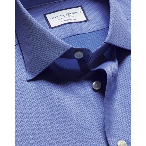 Chemise En Coton Ascot De Luxe - Bleu Indigo Pour Homme Par Charles Tyrwhitt