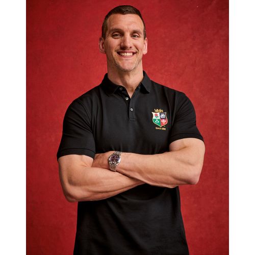 Polo En Piqué The Lions - Noir Pour Homme Par Charles Tyrwhitt