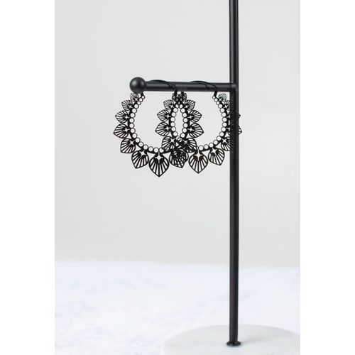 Wildcat - Sunflower Bubble Pairs Black - Boucles D'oreilles - Noir - Onesize - Acier 316l,Métal