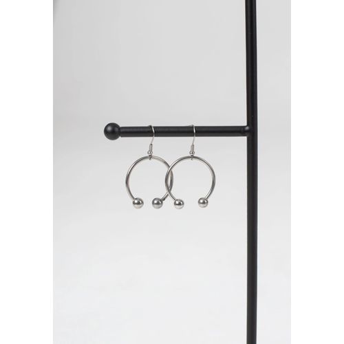 Wildcat - Circular Barbell Silver - Boucles D'oreilles - Gris - Onesize - Acier 316l,Métal