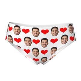 Saint Valentin Boxer Visage Photo E Sous-Vêtements Pour Hommes Cadeau Pour Homme Petit Ami Anniversaire Anniversaire/Cadeaux De Mariage -Woman -4-4xl