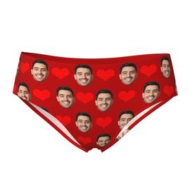 Saint Valentin Boxer Visage Photo E Sous-Vêtements Pour Hommes Cadeau Pour Homme Petit Ami Anniversaire Anniversaire/Cadeaux De Mariage -Woman -5-Xs