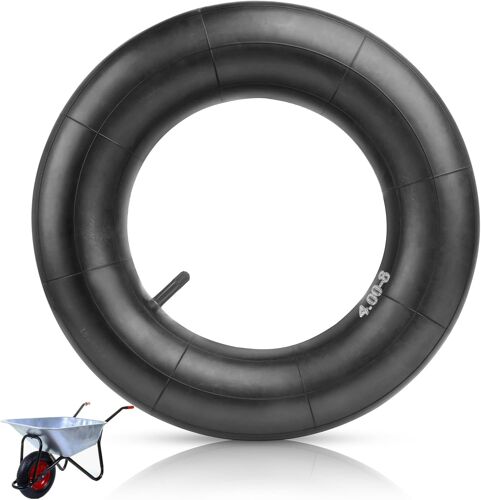 MEVRONISSHOP-Chambre à Air 4.80 4.00-8 Valve Droite TR13, Chambre à Air de Rechange 480/400-8, Chambre à Air pour Brouette,Tondeuses Chariot de Jardin, Camion à Main, Diable, Mini-vélos