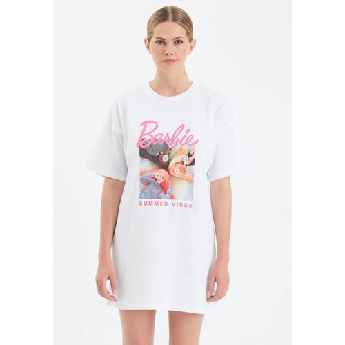 Barbie - Summer Vibes White - Robe - blanc - S - 80 % coton, 20 % polyester,Jersey