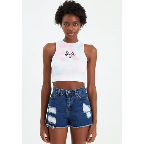 Barbie - Chasin¿ Dreams White Crop - Haut - multicolore - S - 95 % polyester, 5 % élasthanne,Jersey