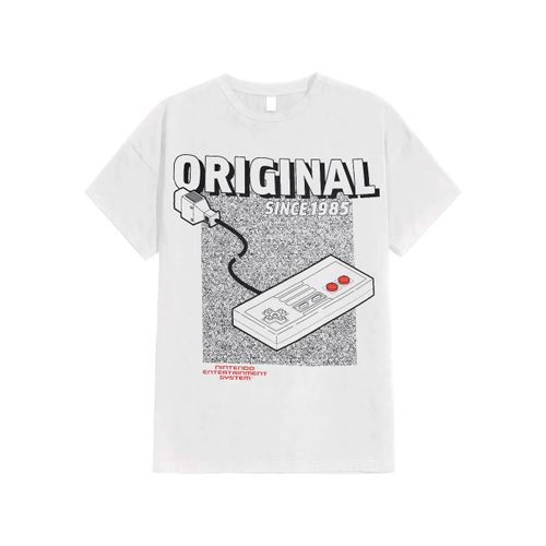 Nintendo - Orginal Nes White - T-Shirt - Blanc - Xxl - 100% Coton,Jersey